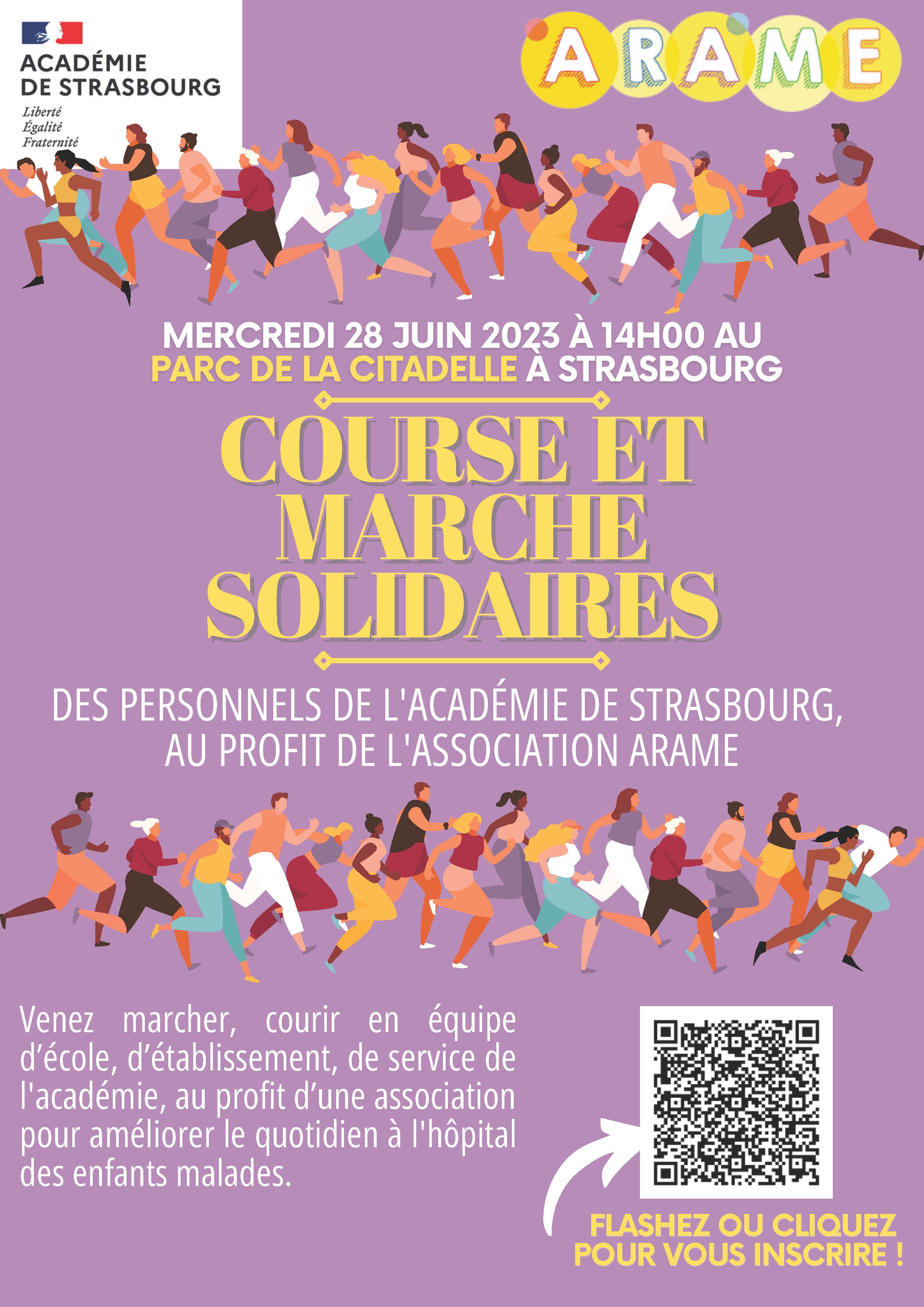 Flyer marche et course solidaires