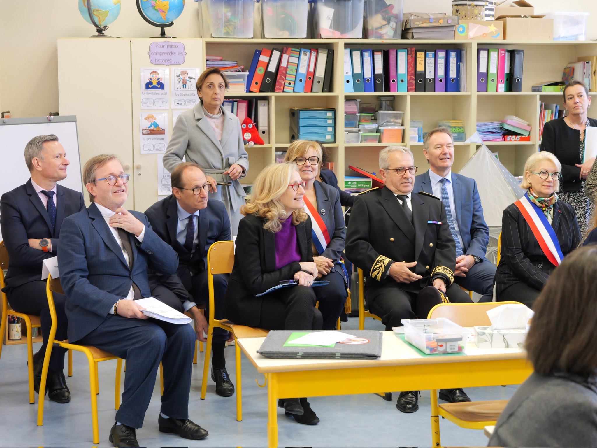 la ministre nicole belloubet et olivier faron recteur de l'académie de Strasbourg