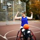 sportive en fauteuil roulant