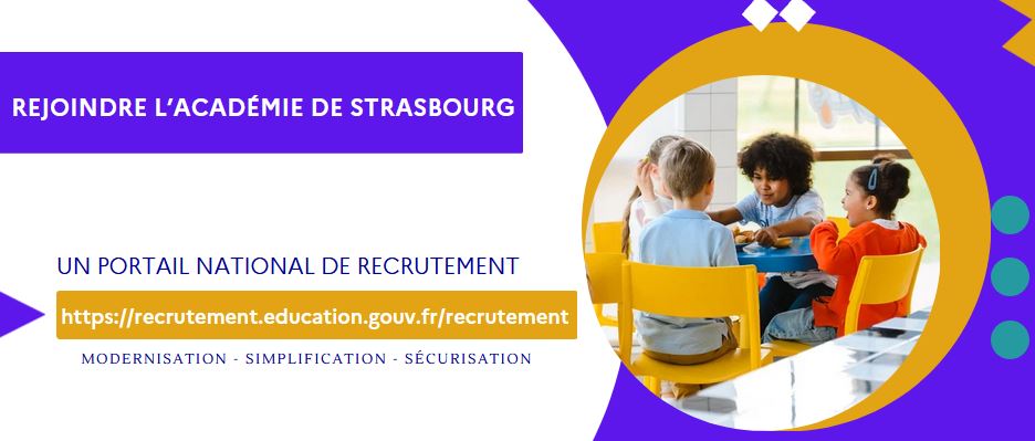 Rejoindre l'académie de Strasbourg - recrutement