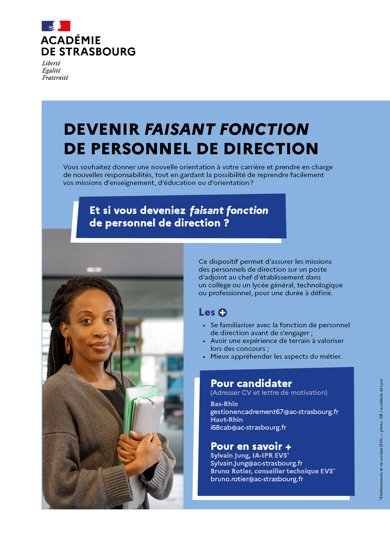 Affiche dispositif "devenez faisant fonction"